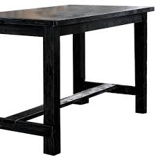 We carry tapered wood furniture legs, bun feet, straight and curved furniture legs, turned legs and more styles. Rectangular Counter Height Table With Block Legs Antique Black Overstock 32982446