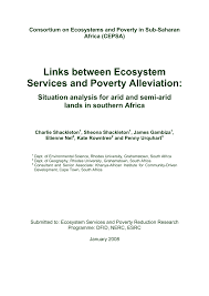 Catalogue of books from tes published by bodhi tree books and publications. Pdf Consortium On Ecosystems And Poverty In Sub Saharan Africa Cepsa Links Between Ecosystem Services And Poverty Alleviation Situation Analysis For Arid And Semi Arid Lands In Southern Africa