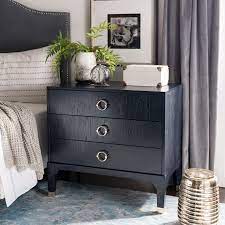 Free shipping on orders over $35. Safavieh Lorna Navy 3 Drawer Night Stand Overstock 21185479