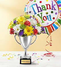 I know you are so busy. Trophy Bouquet To Say Thank You Bridgeport Ct Florist
