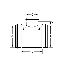90 Degree Tee Sheet Metal Connectors