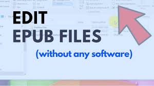 How To Edit Epub Files Without Any Software Youtube