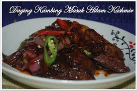 Daging masak hitam versi ciktabahan²nya1/2 kilo daging lembu*7 labu bawang besar*4 ulas bawang putih*20 cabai kering*2 inci halia•1 sudu kecil jintan putih. Daging Kambing Masak Hitam Kashmir Resep Masakan Indonesia
