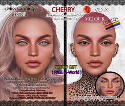 Cherry Skin For Lelutka EvoX June 2022 Group Gift by Miss Canning