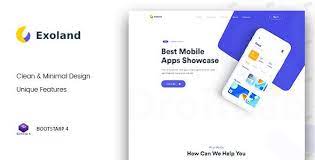 It offers a unique, simplified, and creative way for you to represent and showcase your app to the audience. Exoland Bootstrap4 App Landing Page By Frothy Team Themeforest