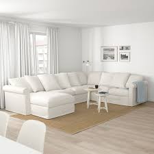 Harlanda Sectional 5 Seat Corner With Chaise Inseros White Ikea White Sectional Living Room Sectional Corner Sofa