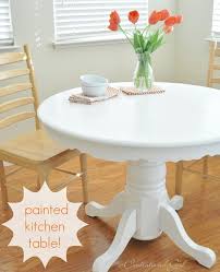 Over the summer i purchased this laminate dining table at a yard sale to use in my dining room. Painting A Kitchen Table Centsational Style