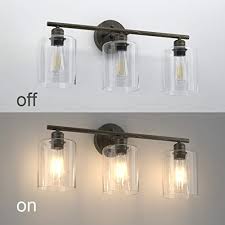 Maybe you would like to learn more about one of these? Industrial Bathroom Vanity Light Aipsun Vintage Edison Lighting Fixture For Bathroom Industrial Wall Light Clear Glass Shades Exclude Bulb Pricepulse