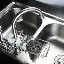 Buy sponge holders and get the best deals at the lowest prices on ebay! 2 Pairs Kitchen Faucet Sponge Holder Stainless Steel Storage Rack Hanging Sink Caddy Organizer For Scrubbers