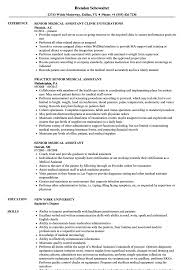 Stand out from the crowd and get hired with the best online resume builder! Senior Medical Assistant Resume Samples Velvet Jobs