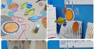 أنشطة فنية متنوعة خاصة بوحدة الفضاء homeschool garden