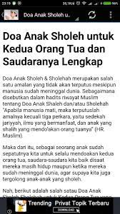 Doa Anak Sholeh Pour Android Telechargez L Apk