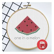 Be kind wood banner cross stitch kit $24.00. Digital Download Modern Cross Stitch Valentine Pun Pdf Pattern Funny Cross Stitch You Re One In A Melon Cross Stitch Pattern Sewing Fiber Craft Supplies Tools Trustalchemy Com