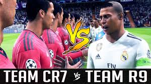 Cristiano ronaldo dos santos aveiro goih comm (portuguese pronunciation: Team Ronaldo Vs Team Ronaldo R9 Vs Cr7 Fifa 19 Experiment Youtube