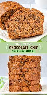 Best Chocolate Chip Zucchini Bread Adding Chocolate Pecans And Coconut To This Sweet Bread Makes Chocolate Chip Zucchini Bread Recipes Best Zucchini Bread