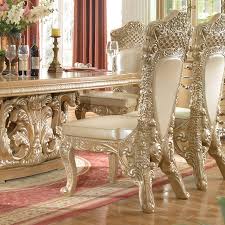 I like the reef dining table, a unique take on the saarinen table; Victorian Style Pickle Frost Antique Silver Finish 9 Piece