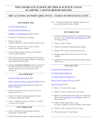 Https Gsas Nyu Edu Content Dam Nyu As Gsas Documents Academic Calendar Calendar 202020 2021 Pdf