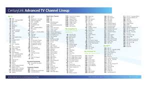 You don't wanna sign up for an xfinity cable tv package without first ensuring that it has the live and hd channels you wanna watch. Centurylink Advanced Tv Channel Lineup