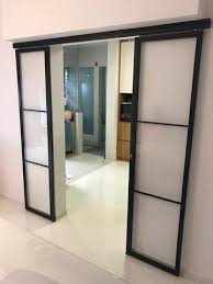 Apart from incorporating safety glass, they can be additionally fitted with alarm sensors. Sliding Door With Mild Steel Frame Gd002
