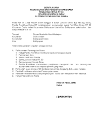 Siapa bilang cara mengurus surat nikah ribet? Contoh Surat Suara Pemilihan Rt Doc Kumpulan Contoh Surat Dubai Khalifa