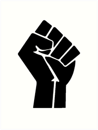 Raised Fist Black Power Symbol Best Tshirt Art Prints By Kaviahay Redbubble Black Power Symbol Black Lives Matter Art Power Symbol