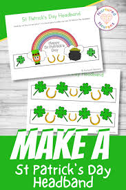 Printable St Patrick's Day Headband Craft
