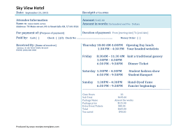 33 Real Fake Hotel Receipt Templates á… Templatelab