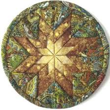 Radiant Star Hot Pad Free Pattern Designed By Fabric Buffet Quilting Crafts Quilts Quilting Projects