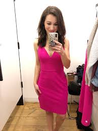 Express Try On Session Hot Pink Dress Outfit Pink Dress Outfits Hot Pink Dresses