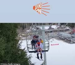 Skiing into 45 with my margarita, my marijuana, and my mountain! Chelsea Handler Skis Pantsless With A Drink And Joint In Hand For Her Birthday Daily Mail Online