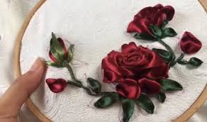 The left one on the top row is standard embroidery. Ribbon Embroidery Rose Pattern Craft Patterns