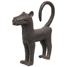 Bronze Leopard Sculpture By The Benin Tribe 1stdibs Com Sculpture Sculptures Benin