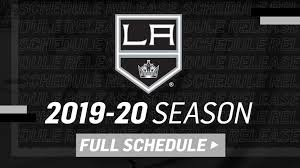 la kings announce entire 2019 20 regular season schedule