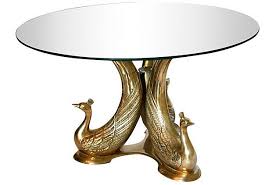 Brass Peacock Cocktail Table Brass Cocktail Table Cocktail Tables Eclectic Design Style