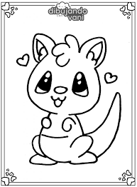Dibujo De Un Canguro Kawaii Para Imprimir Dibujando Con Vani