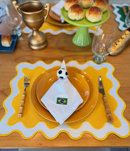 Entrando no clima da Copa do Mundo com uma mesa posta cheia de charme