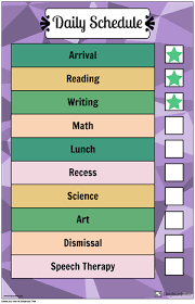 make a routine chart daily routine chart template