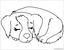 This bible coloring page design belongs to these categories: Puppy Sleeping Coloring Pages Puppy Coloring Pages Coloring Pages For Kids And Adults