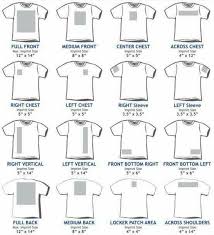 T Shirt Sizing Guide Cricut Silhouette Vinyl Printed Shirts