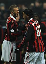 2009/10, round of 16, 2nd leg. Photos Of David Beckham Vs Man Utd Ac Milan Milan David Beckham