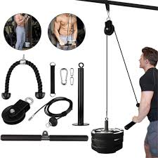 Diy tricep pulldown home gym. Diy Lift Pulley System Cable System Machine Home Fitness Equipment For Training Biceps Triceps Shoulders And Back Shopee Malaysia