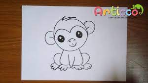 How to draw monkey step by step for kids easy? How To Draw A Monkey Step By Step For Kids Easy Cutemonkey Youtube