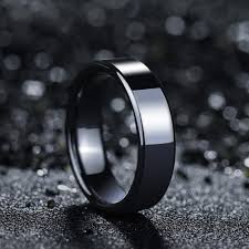 Maybe you would like to learn more about one of these? Engravable Ceramic Simple Black Wedding Ring For Men