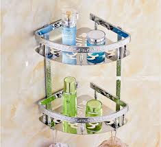 Luxury Stainless Steel Art Carved Gold Bathroom Shelves Shampoo Holder Corner Bath Basket Bathroom Accessories Ba Stainless Steel Art Gold Bathroom Corner Bath