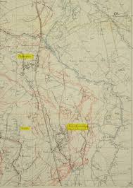 Magnifique aquarelle, a cette sensation originale. L Organisation Du Champ De Bataille Au 1er Novembre 1916 Dans Le Secteur De Bouchavesnes