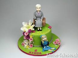 Birthday Cake For Grandma And Granddaughter Birthday Cake For Grandmother And His Granddaughter Bestcakesuk Birthdaycakeslondon Cakes London Http Birthday Cake Grandma Birthday Cakes 75 Birthday Cake