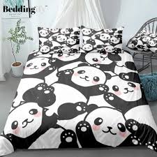 cute cartoon panda bedding set bedding set duvet cover pattern kids bedding sets