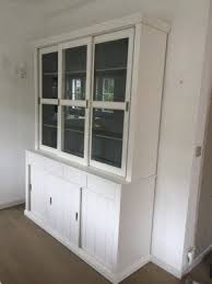 Vitrinenschrank Geschirrschrank Vitrine Im Landhausstil Buffet Schrank Weiss Breite 166 Cm Vitrinenschrank Vitrine Weiss Geschirrschrank
