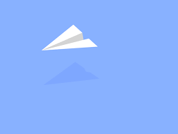 Tiny Paper Airplane Motion Graphics Gif Paper Airplane Illustration Animated Icons