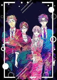 Wotakoi Abstract Metal Poster Fujiwara Displate Anime Wallpaper Anime Fandom Anime Drawings